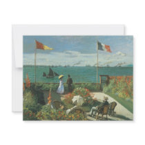 Terrace at the Seaside, Saint Adresse Claude Monet Invitation