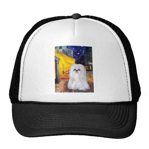 Terrace Cafe - Shih Tzu (white) Trucker Hats