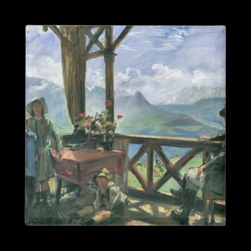 Terrace in Klobenstein, Tyrolia by Lovis Corinth Refrigerator Magnet