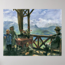 Terrace in Klobenstein, Tyrolia by Lovis Corinth Posters