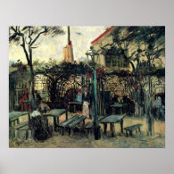 Terrace of a Cafe on Montmartre La Guinguette Posters