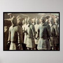 Terracotta Army, Qin Dynasty, 210 BC; warriors Print