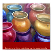 Terracotta pots posters by swieqi Terracotta pots posters