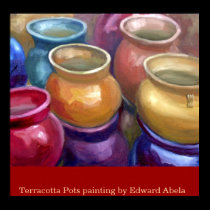Terracotta pots posters