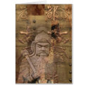 Terracotta Warrior Card by BuddhanGreetingCards Terracotta Warrior Card