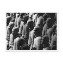 Terracotta Warriors China Travel Photo Postcard by fat_fa_tin Terracotta Warriors China Travel Photo Postcard