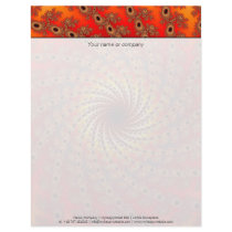 Terrapin Spin Fractal Art Personalized Letterhead
