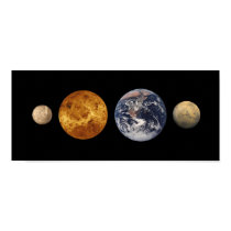 Terrestrial Planet Size Comparisons posters by harlowandcompany Terrestrial Planet Size Comparisons posters
