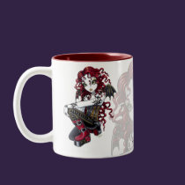 "Terri" Gothic Red Rose Tattoo Fairy Art Mug