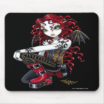 Terri Red Tattoo Fairy Mousepad by mykajelina Terri Red Tattoo Fairy Mousepad