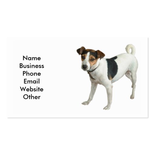 Terrier Dog Business Card (front side)