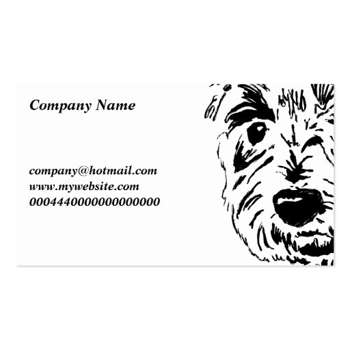Terrier Face, Company Name, Business Card Template