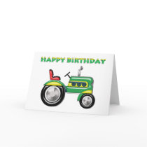 Terriffic Tractor Birthday Greeting Card
