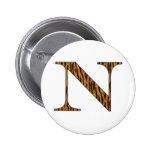 Terrific Tiger N Pinback Button