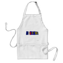Territoire de Belfort, Franche-Comté & France flag Aprons