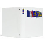 Territoire de Belfort, Franche-Comté &amp; France flag 3 Ring Binders