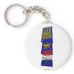 Territoire de Belfort, Franche-Comté &amp; France flag Key Chains
