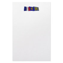 Territoire de Belfort, Franche-Comté & France flag Custom Stationery