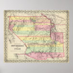 Territories Of New Mexico and Utah Print