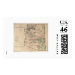 Territory Of Arizona Map 1876 Postage Stamps