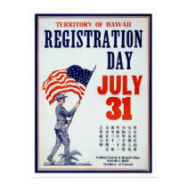 Territory of Hawaii Registration Day - Chinese posters by lc_wpa Territory of Hawaii Registration Day - Chinese posters