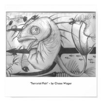 "Terrorist Fish" posters by Junkhouse "Terrorist Fish" posters