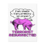 Terrorist Resurrected Pig Post Card
