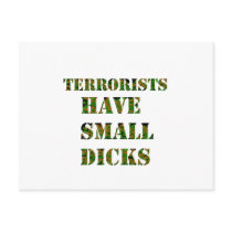 Terrorists postcards