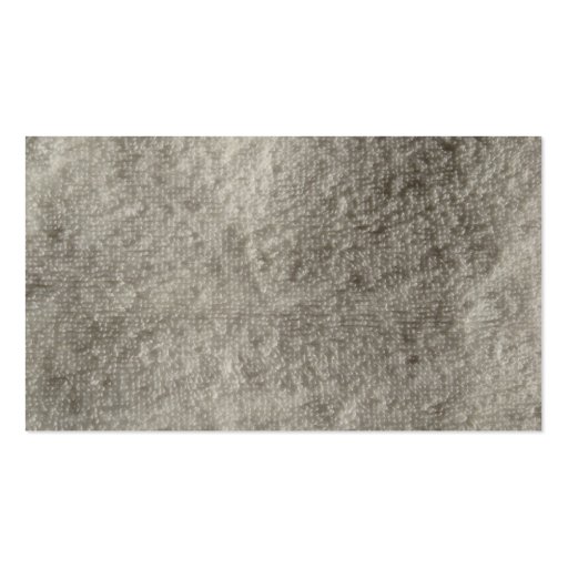 Terry Cloth Towel Business Card (back side)