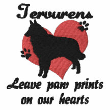 Tervurens Leave Paw Prints Embroidered Polo Shirt