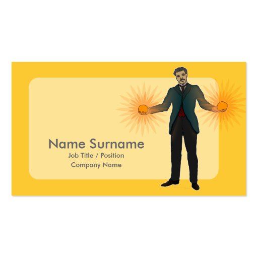 Tesla, business card template