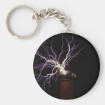 Tesla coil arcing keychains