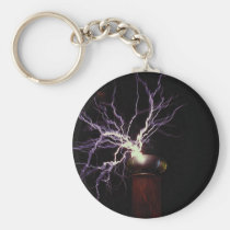 Tesla coil arcing keychains