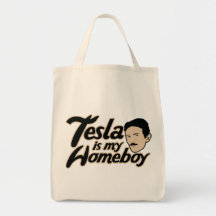 Tesla is my Homeboy Tote Bag
