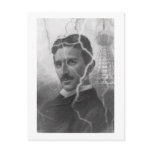 Tesla, The Lightning Man Postcard