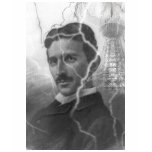 Tesla, The Lightning Man t-shirts