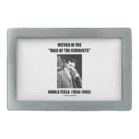 Tesla Victor In The War Of The Currents Physics Rectangular Belt Buckles