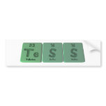 Tess as Tellurium Sulfur Sulfur Bumper Stickers