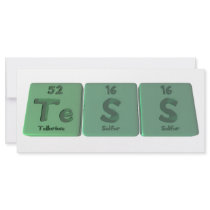 Tess as Tellurium Sulfur Sulfur Custom Rack Cards