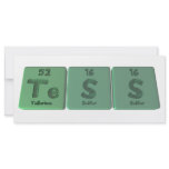 Tess as Tellurium Sulfur Sulfur rack cards