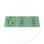 Tess as Tellurium Sulfur Sulfur Sticker