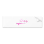Tess Classic Style Name Bumper Sticker