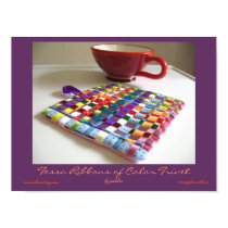 Tessa Ribbons of Color Trivet posters by abercot Tessa Ribbons of Color Trivet posters