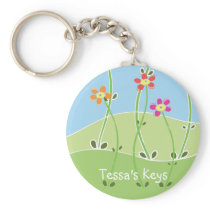 Tessa's Keys Spring Design keychains