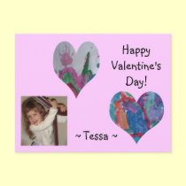 Tessa's Valentine postcards