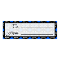 Tessellation 44 B Lg Any Color Gift Tag Business Card Template
