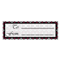 Tessellation 44 E Lg Any Color Gift Tag Business Card