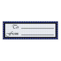 Tessellation SmPhi 44 Sm Any Color Gift Tag Business Card Templates