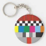 Test Pattern Design Keychains