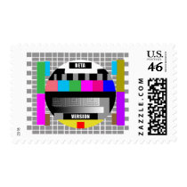 Test pattern postage stamps